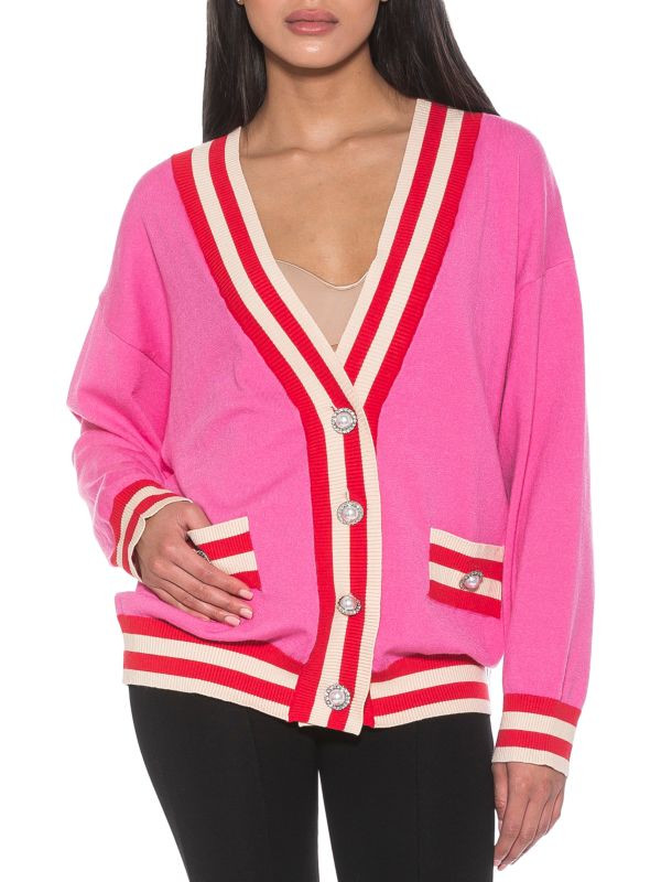 Frances Stripe Cardigan | Saks Fifth Avenue OFF 5TH