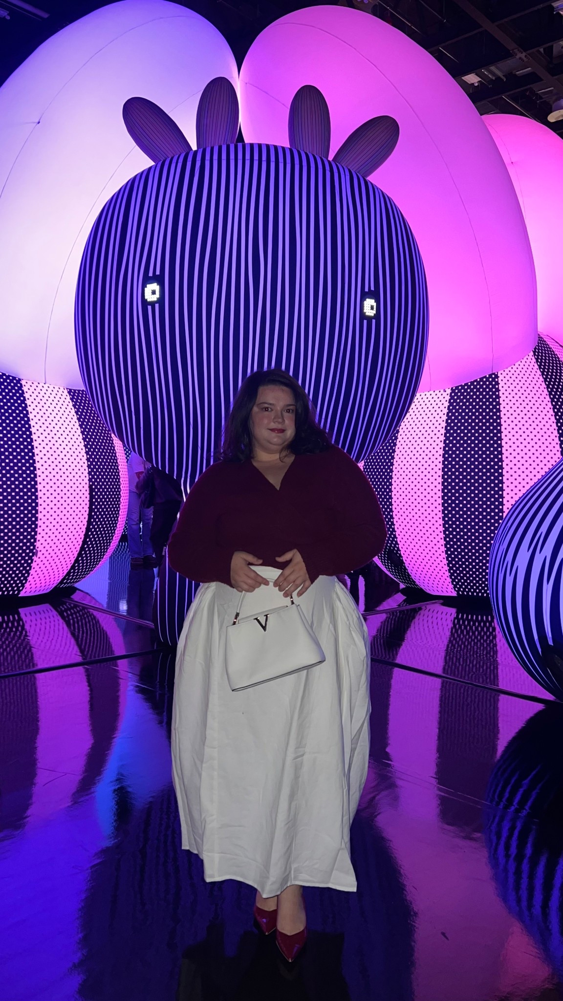 White dress with a cute cardigan tied behind the back 

#LTKPlusSize #LTKParties #LTKFindsUnder100