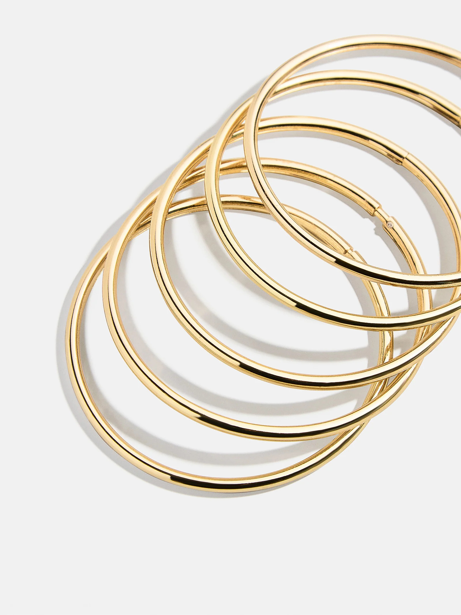 Alexia Bangle Bracelet Set - Gold | BaubleBar (US)
