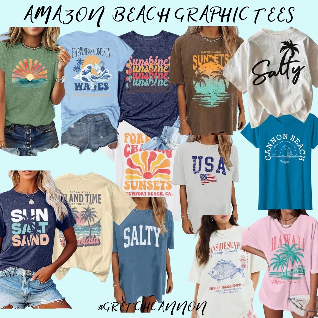 Fun Spring & Summer Amazon Beach Graphic Tees 🏝️ 

#LTKSwim #LTKdayinmylife #LTKootd