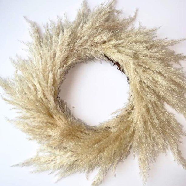 NHT&WT Dried Grass Wreath Handmade Pampas Wall Dried Flowers Crafts Christmas Pendant Decoration ... | Walmart (US)