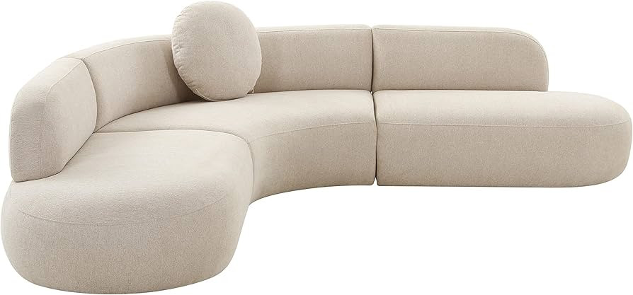 Tov Furniture Broohah Beige Micro-Herringbone Sectional | Amazon (US)