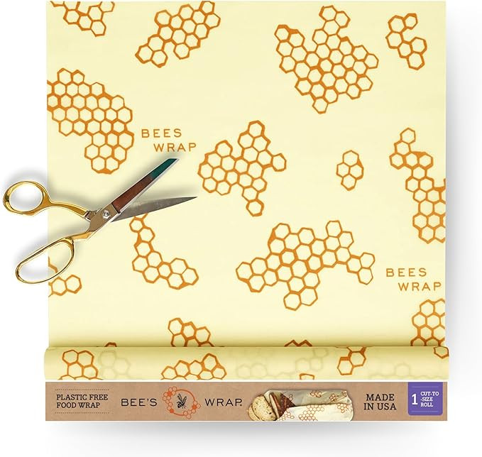 Bee's Wrap Beeswax Wraps for Food - Cut to Size 14x52" Wax Paper Roll - Made in USA Reusable Waxe... | Amazon (US)