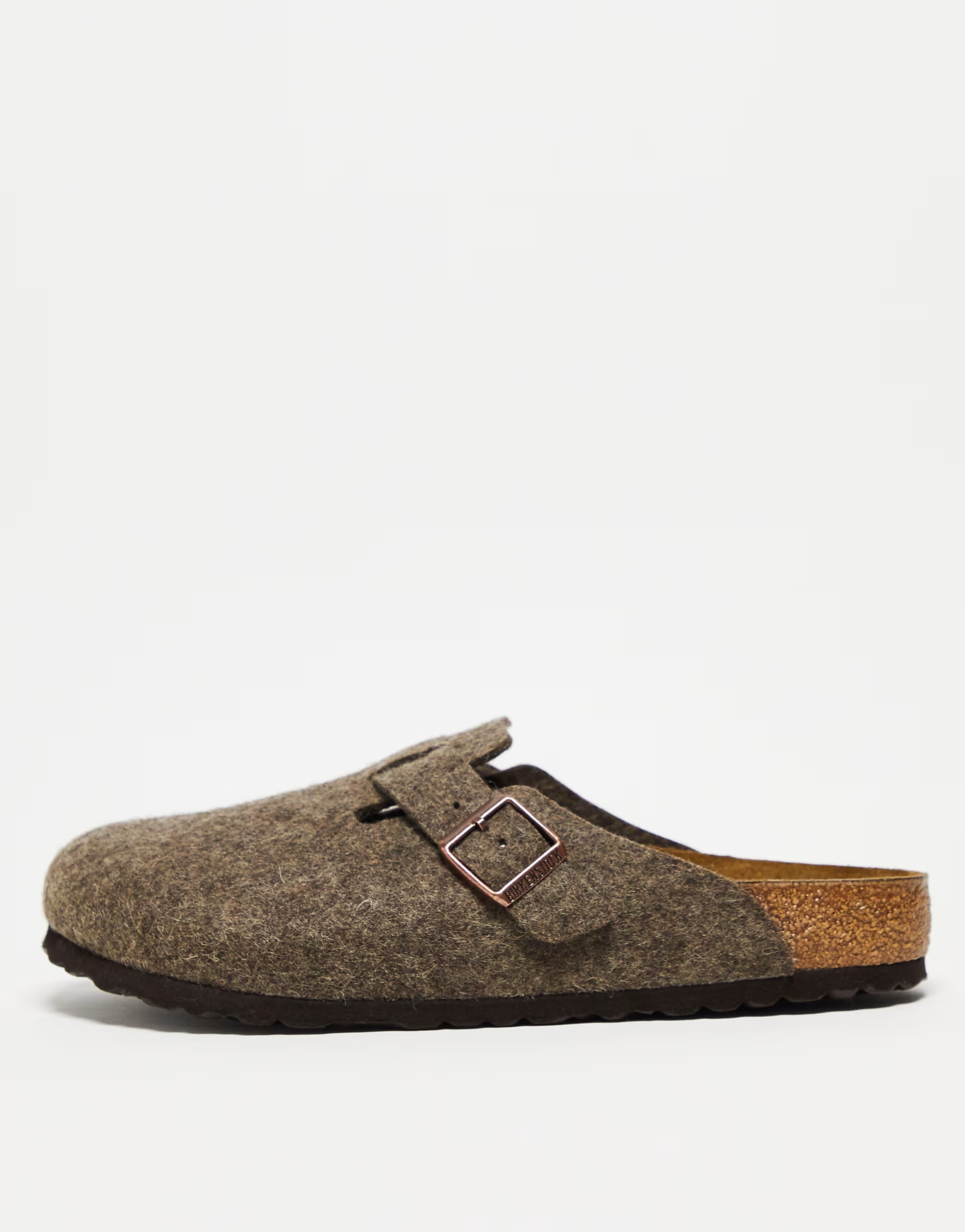 Birkenstock Boston clogs in cacao brown wool | ASOS (Global)