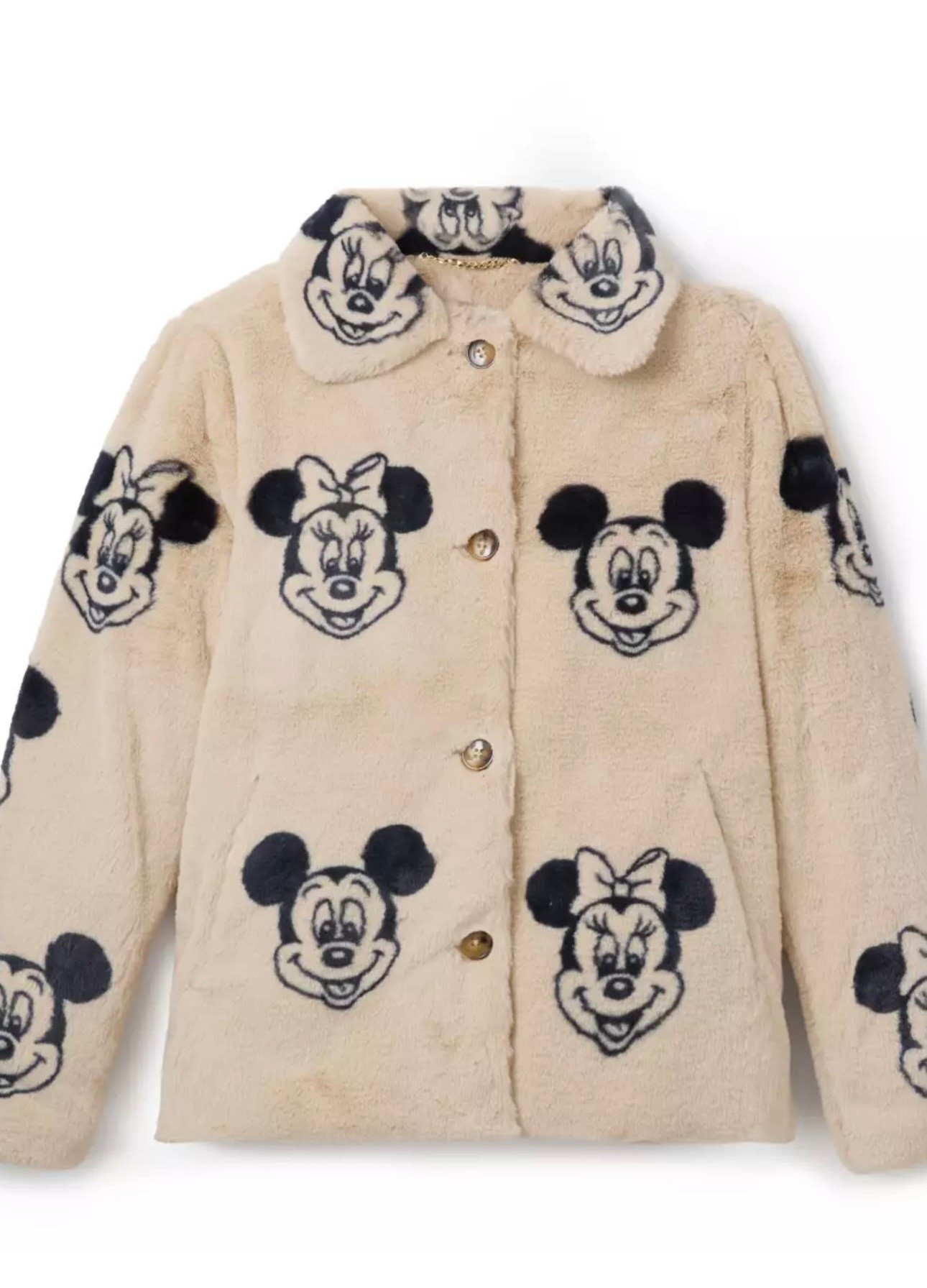 Mickie and Minnie faux fur jacket Disney 