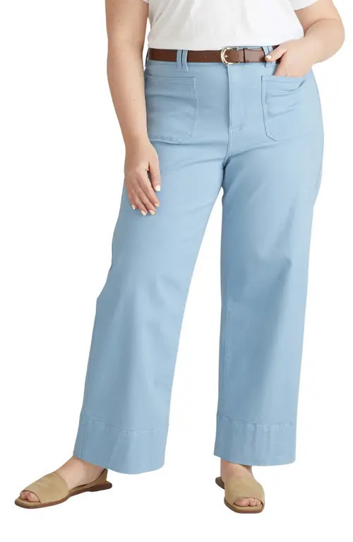 Universal Standard Claudia Wide Leg Jeans in Pale Blue at Nordstrom, Size 22W | Nordstrom