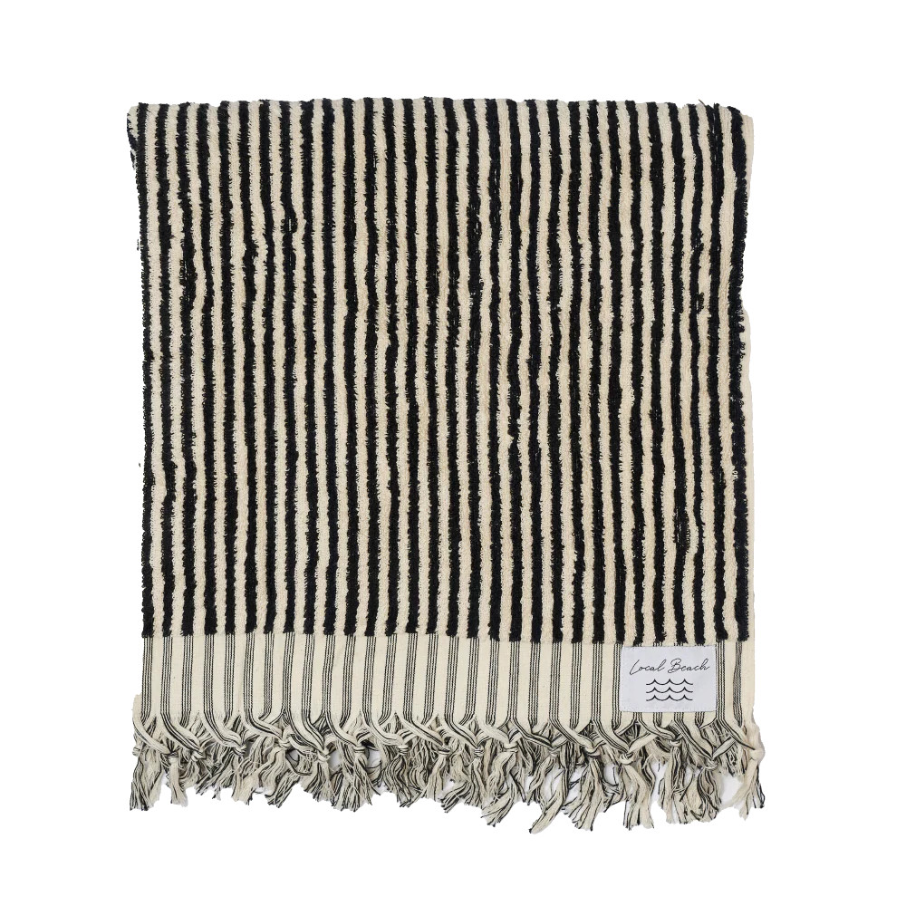 Riviera Stripe Pool Towel | Local Beach
