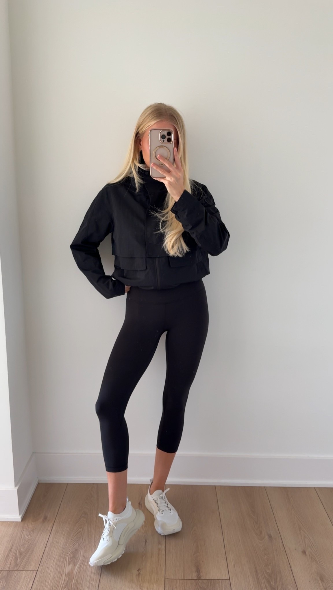 Wearing a 6 in jacket, 4 in leggings (21”), shoes are tts! #kathleenpost 

Workout outfit, athleisure, school drop off, errands outfit

#LTKStyleTip #LTKActive
