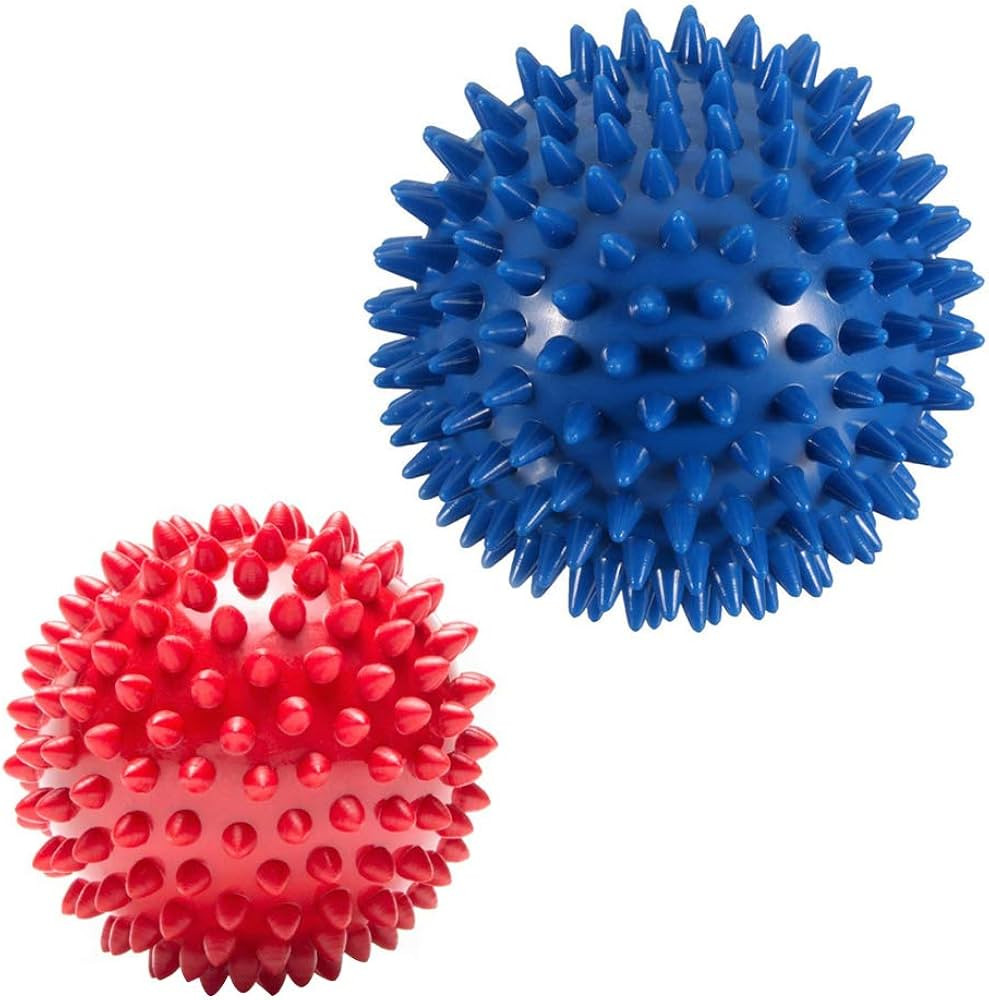 Pack of 2 Spiky Hard Massage Balls - Foot Arch Trainer Plantar Fasciitis, Muscle Massager Ball Ex... | Amazon (US)