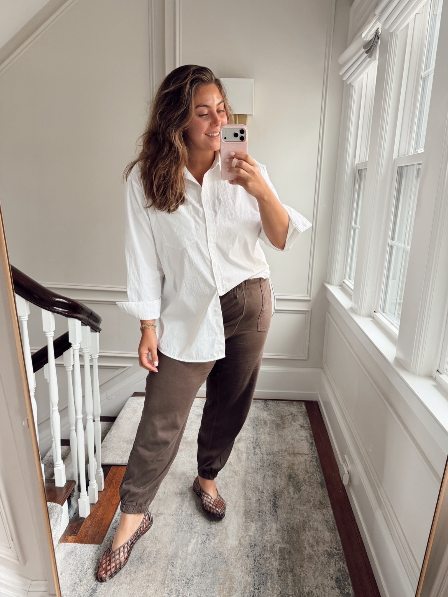 Wearing size XL in button down & XXL in joggers.

#LTKootd #LTKSeasonal #LTKPlusSize