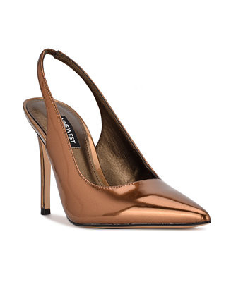 Nine West Women's Feather Pointy Toe Slingback Dress Pumps - Macy's | Macy's