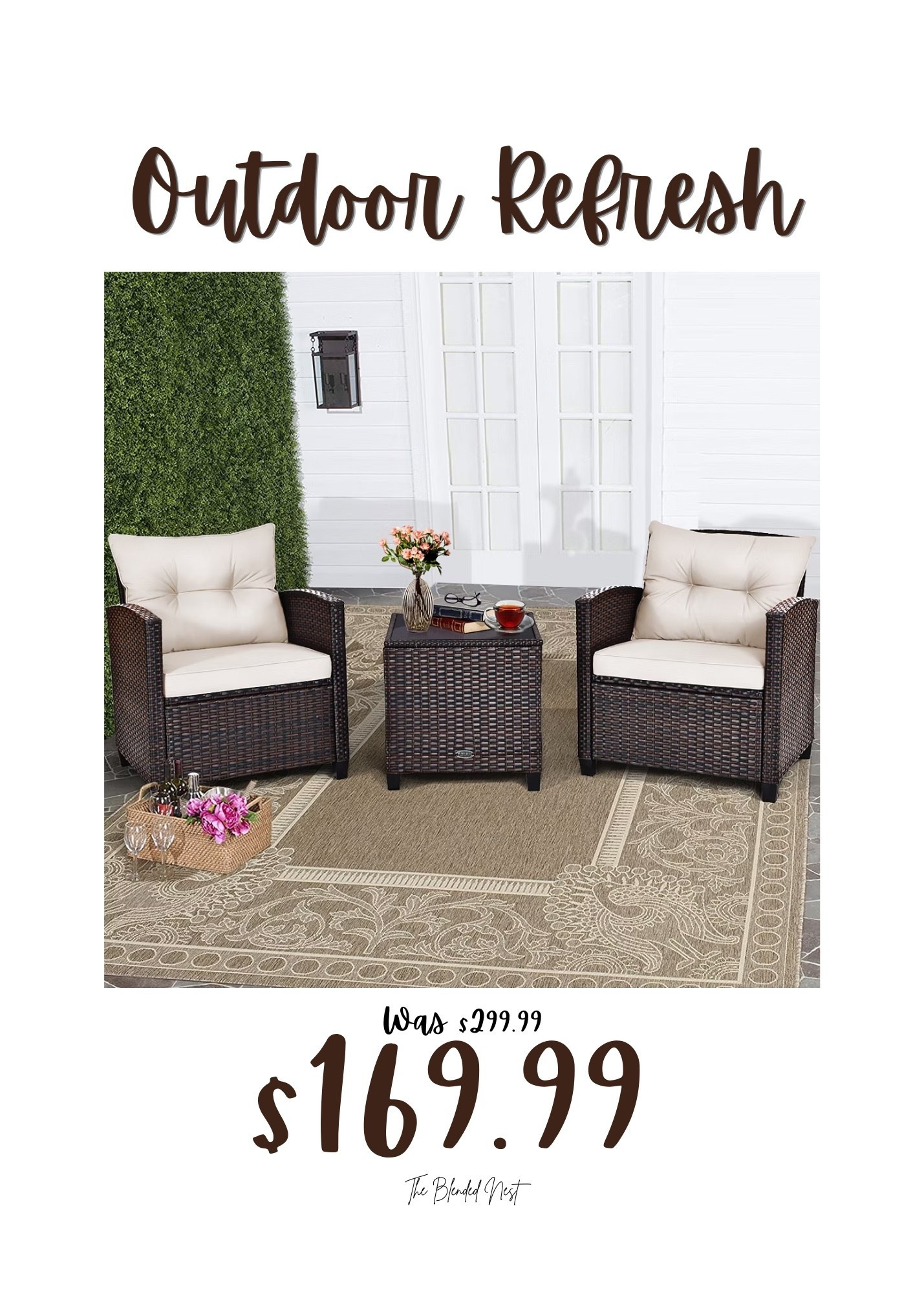 Are you looking for an inexpensive patio set that has great reviews and comes in lots of colors?  This would be a perfect choice for you! 

#LTKSeasonal #LTKSaleAlert #LTKHome