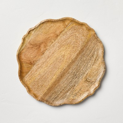 13" Wood Charger Plate - Hearth & Hand™ with Magnolia | Target
