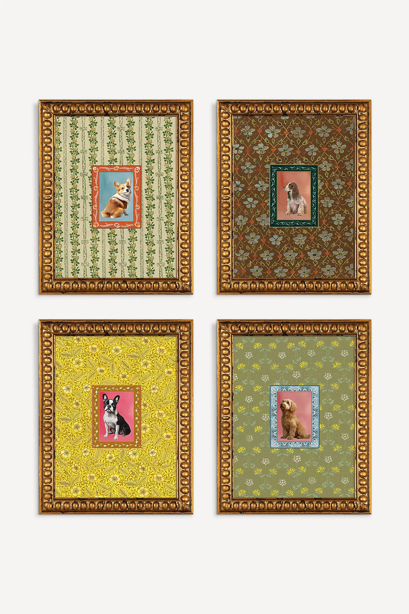 Dogs Gallery Wall, Set of 4 | Anthropologie (US)