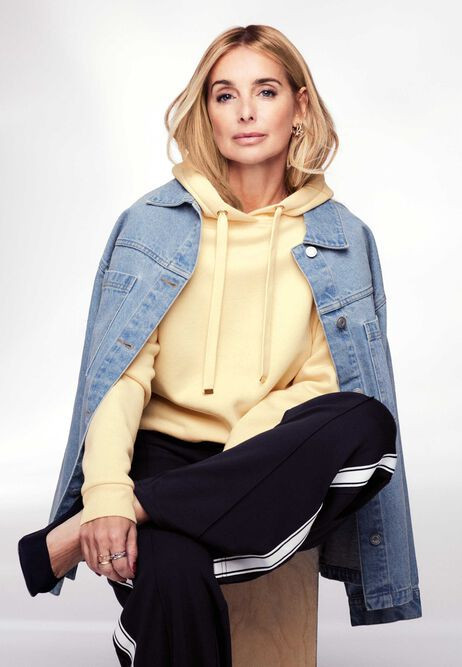 Womens Yellow Plain Sweatshirt Hoodie | Peacocks