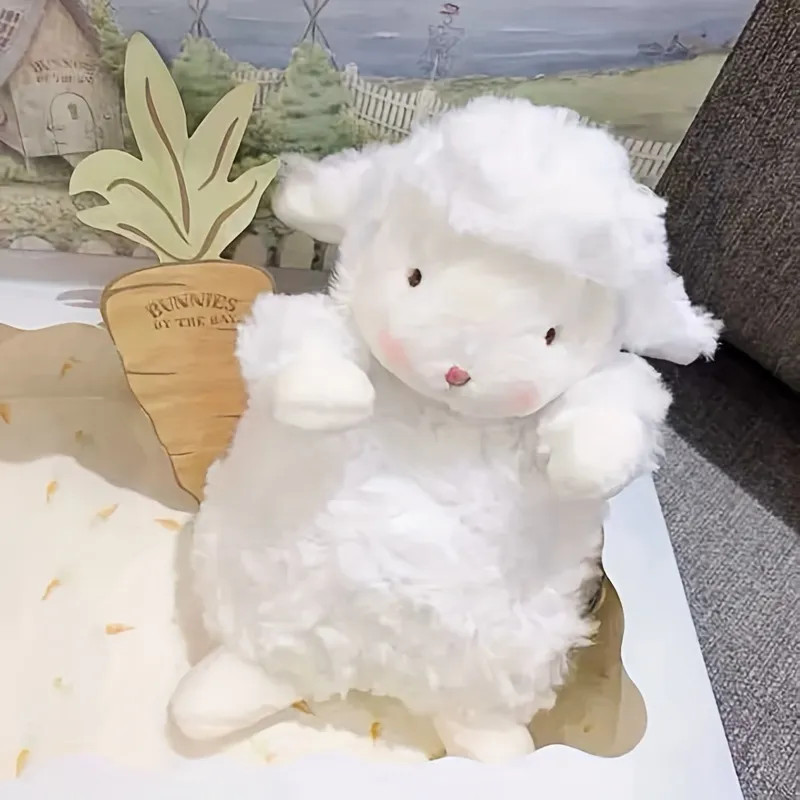 Cuddle Up with This Adorable Soft White Sheep Plush Doll - Perfect for Home Decor & Sleepovers! | Temu Affiliate Program
