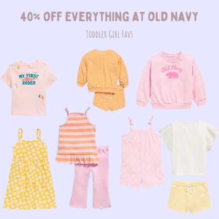 Everything is 40% off at old navy this weekend! Stocking up on some of my toddler favs 

#LTKsalealert #LTKkids #LTKfamily