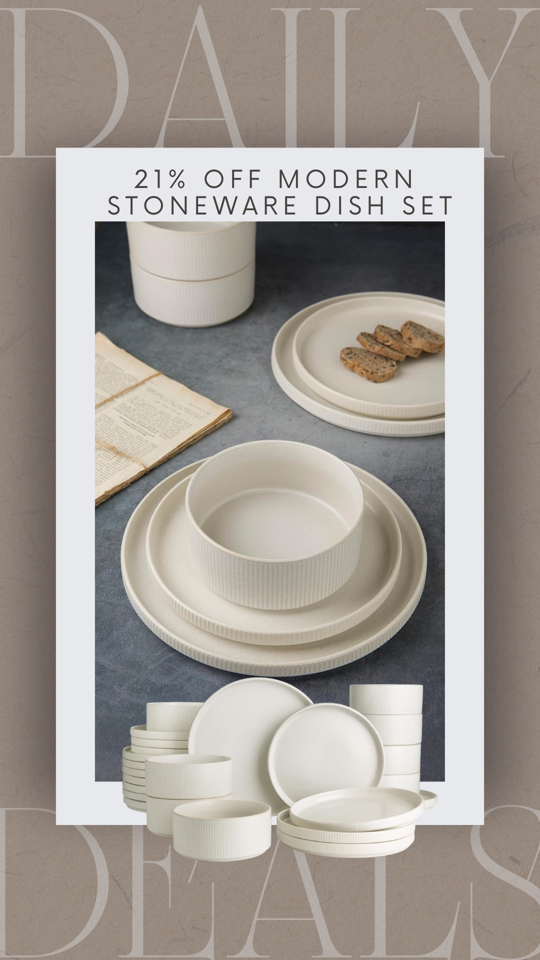 Stoneware dish set 21% off!

amazon, amazon home, amazon deals, amazon finds, dishware, serveware, tablescape, hosting, plates, bowls, pottery barn 

 #LTKHome #LTKSaleAlert