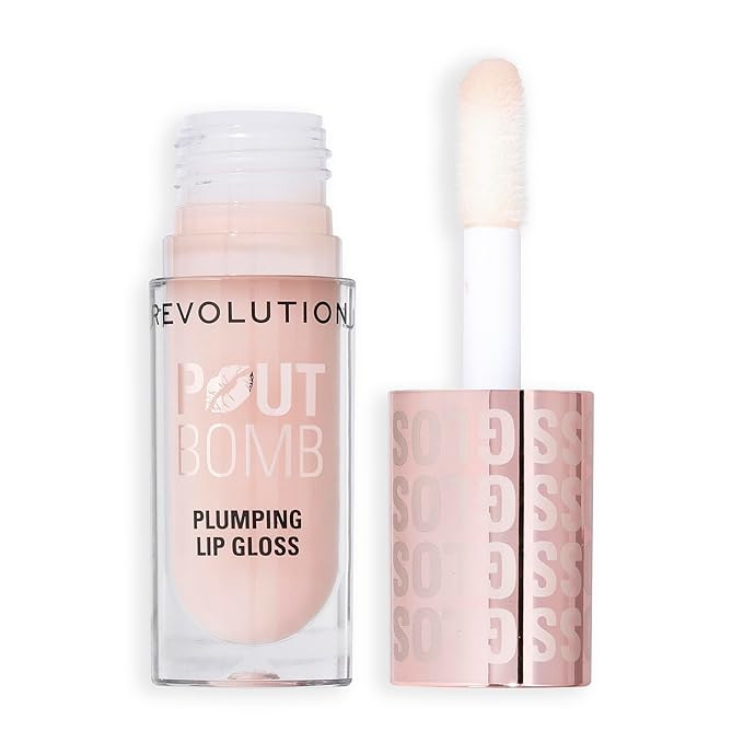 Revolution Beauty London, Pout Bomb Plumping Lip Gloss, High-Shine for Glossy, Fuller & Plump Lip... | Amazon (US)