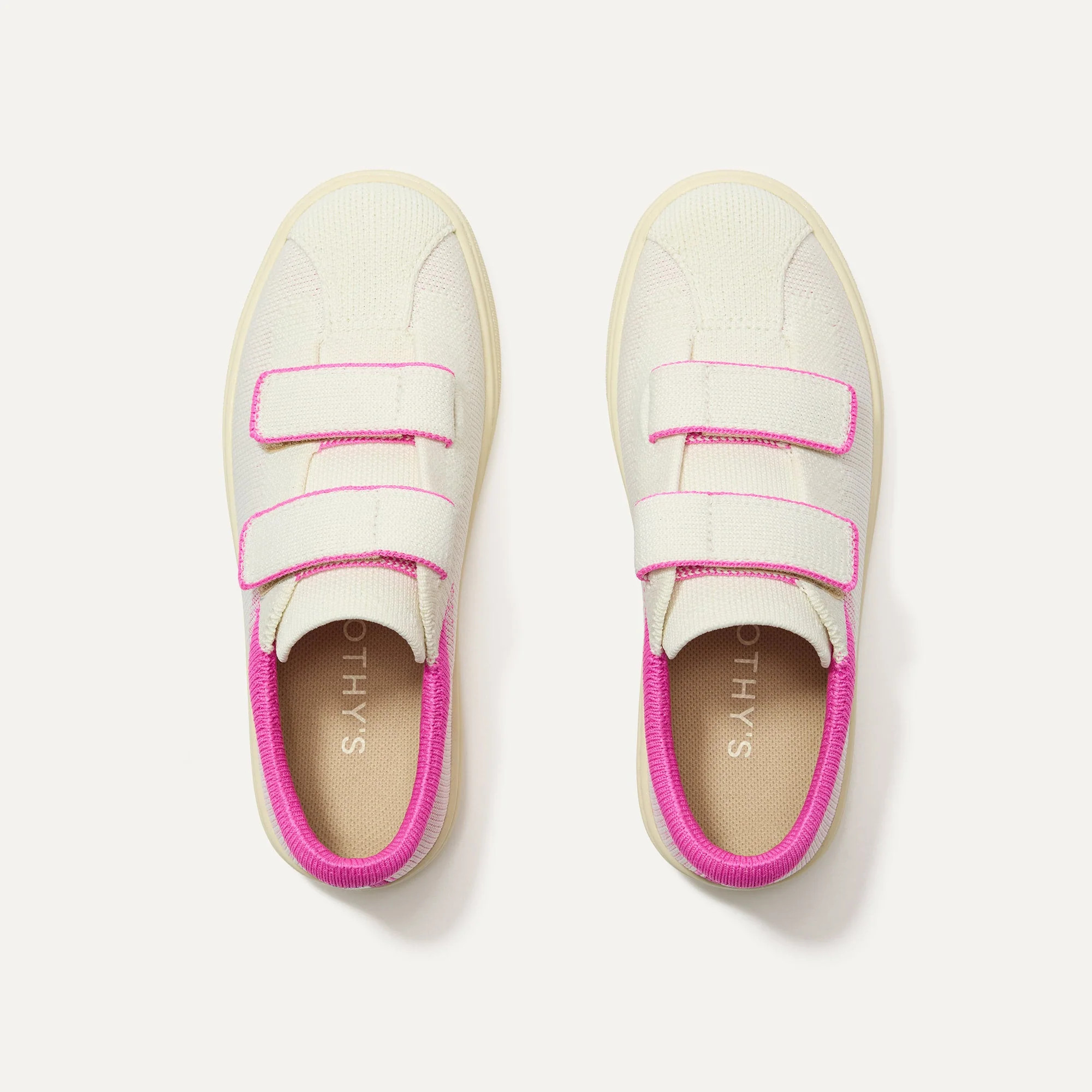 The Kids Strap Sneaker in Pink Taffy | Kids Shoes | Rothy's | Rothy's
