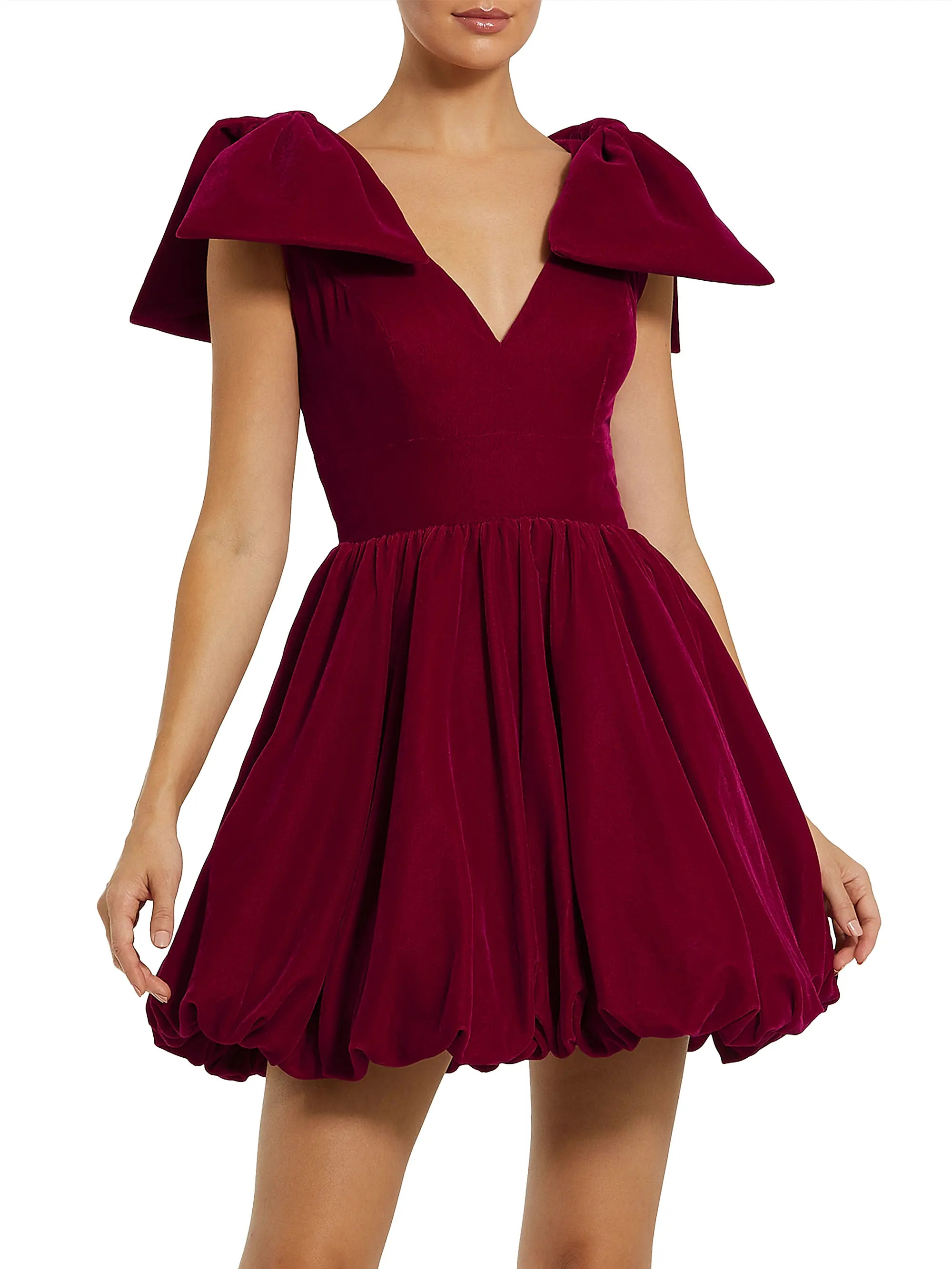 Bow Shoulder Cocktail Minidress | Saks Fifth Avenue