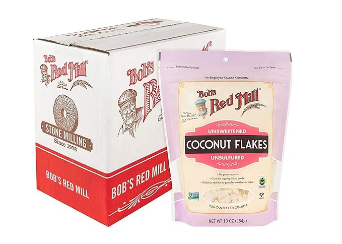 Bob's Red Mill Resealable Unsweetened Coconut Flakes 10 Ounce (Pack of 2) | Amazon (US)
