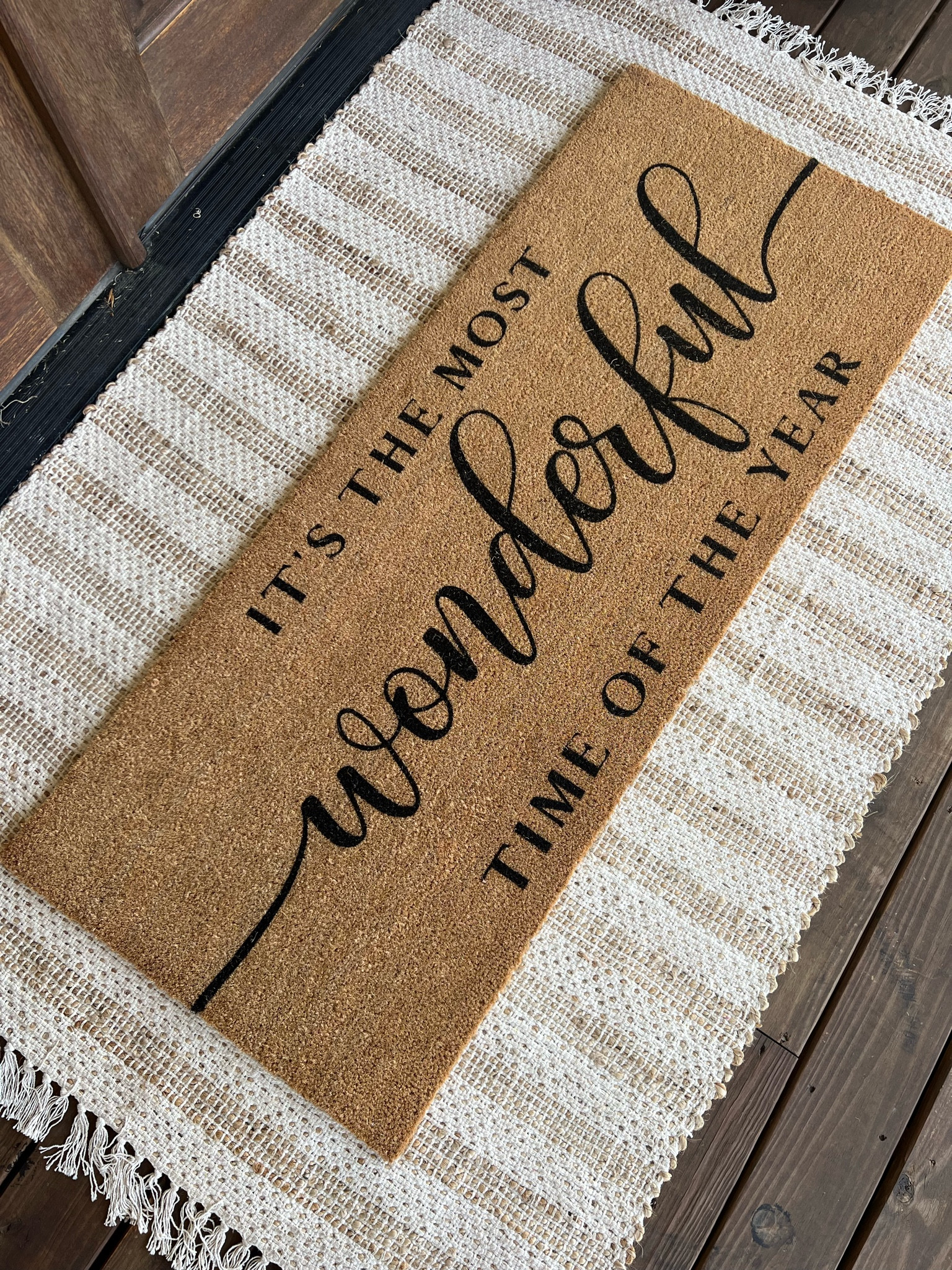 Layered doormat and scatter jute rug! 

Scatter Rug 4x6
Doormat Style 2 XL 24x60

Christmas and holiday outdoor decor porch home decor

#LTKhome #LTKSeasonal #LTKHoliday
