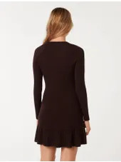 Tate Ribbed Knit Mini Dress | Ever New (CA)