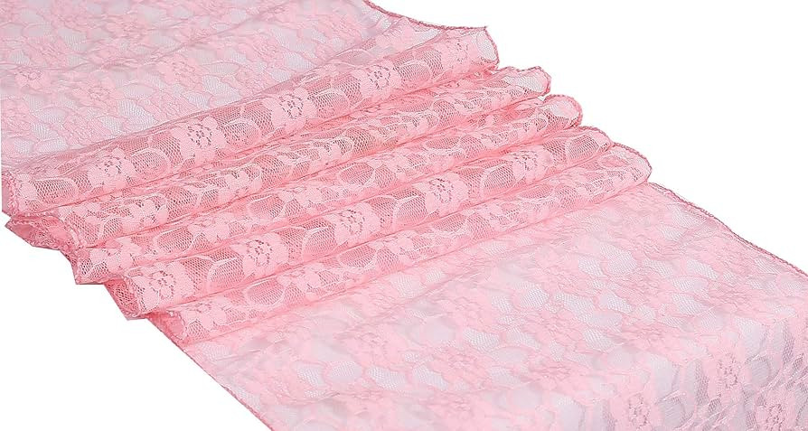 VDS Pack of 10 Floral Lace Table Runners Centerpiece Cloth Linen for Wedding Bithday Graduation E... | Amazon (US)