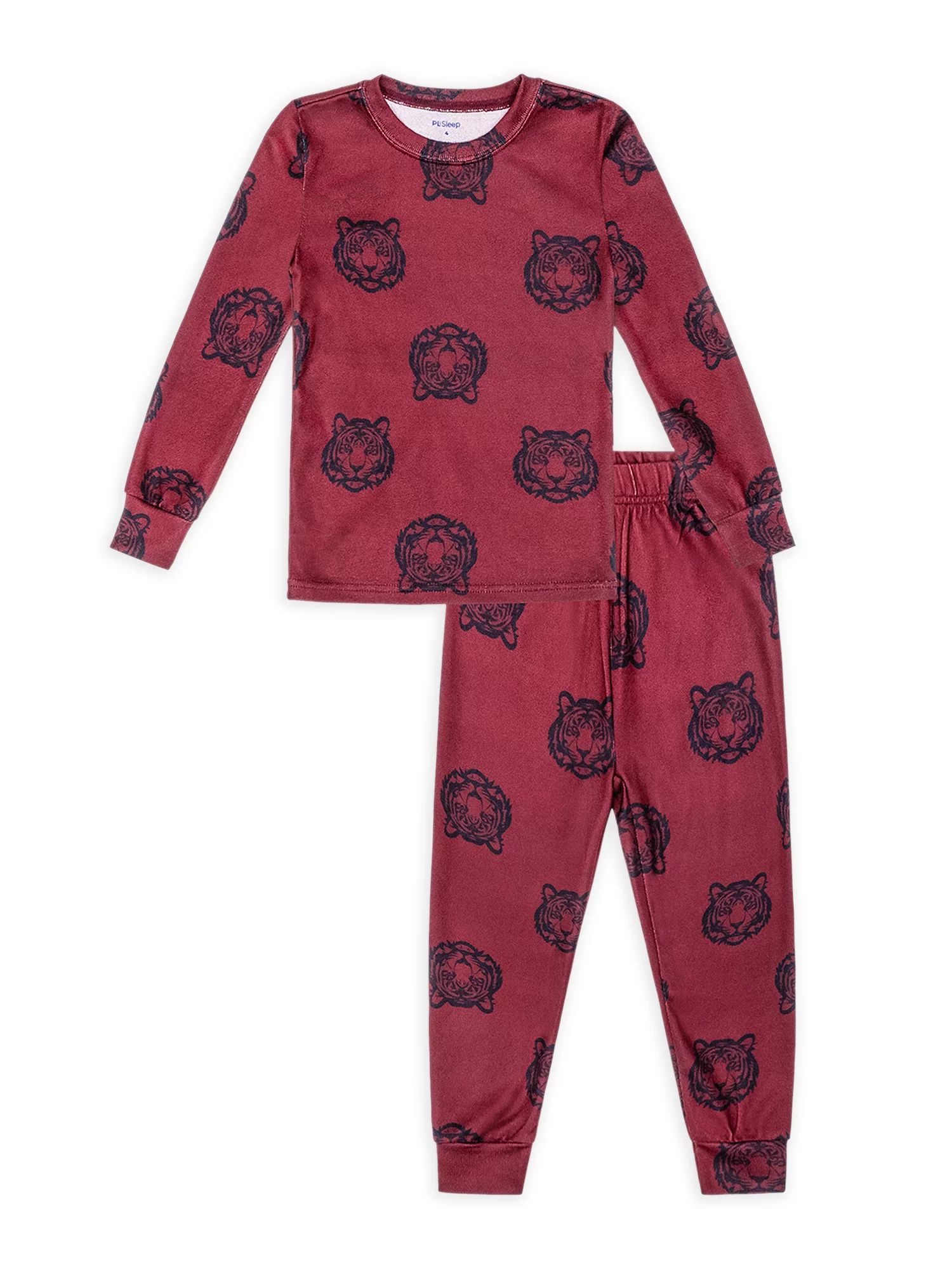 Petit Lem Toddler Boy Two-Piece Fleece Pajama Set | Walmart (US)