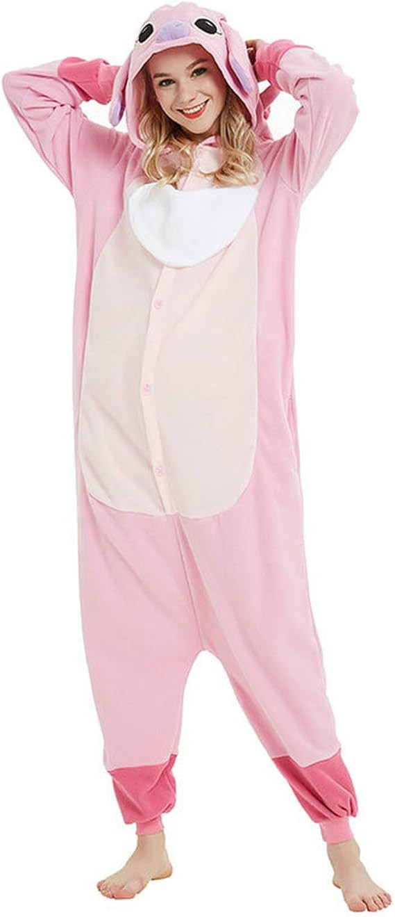 Unisex Adult Onesie Pajamas Flannel Cosplay Animal One Piece Halloween Costume Sleepwear Homewear | Amazon (US)