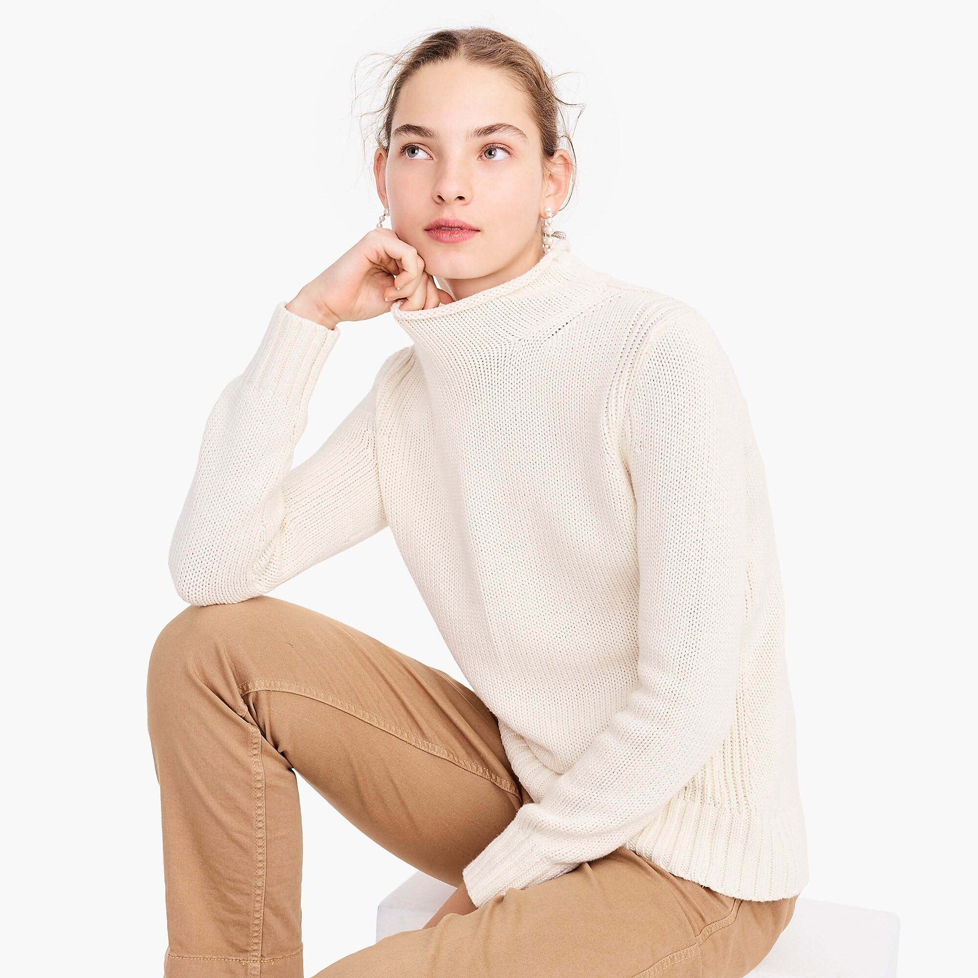 Women's 1988 rollneck™ sweater in cotton | J. Crew US