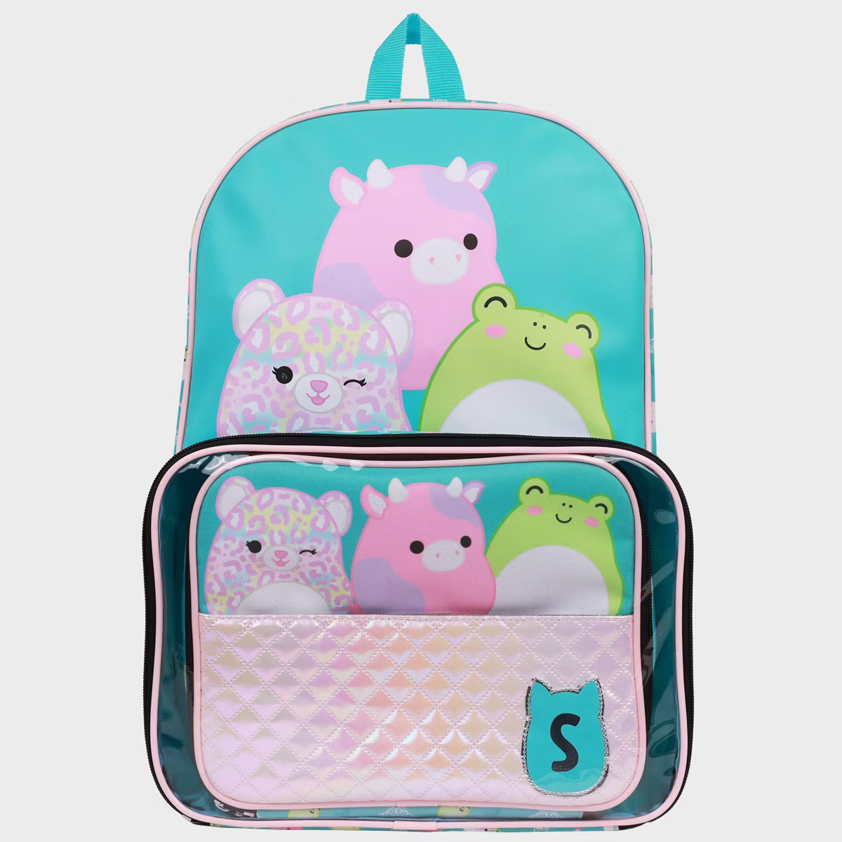 Squishmallows Kids' Single Backpack: Abstract Pattern Polyester for 6+ | Target