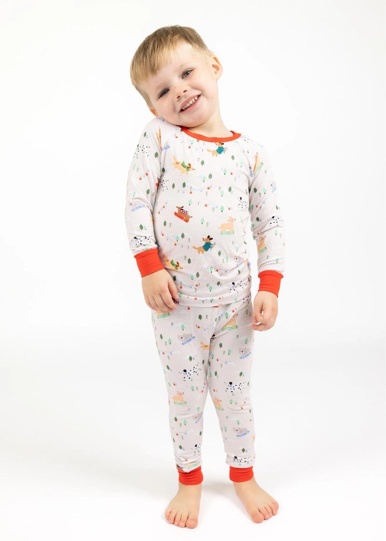 Ski Pups Two-Piece Pajamas | Tiny Jams
