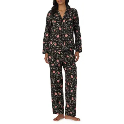 Floral Cotton & Viscose Pajamas | Nordstrom