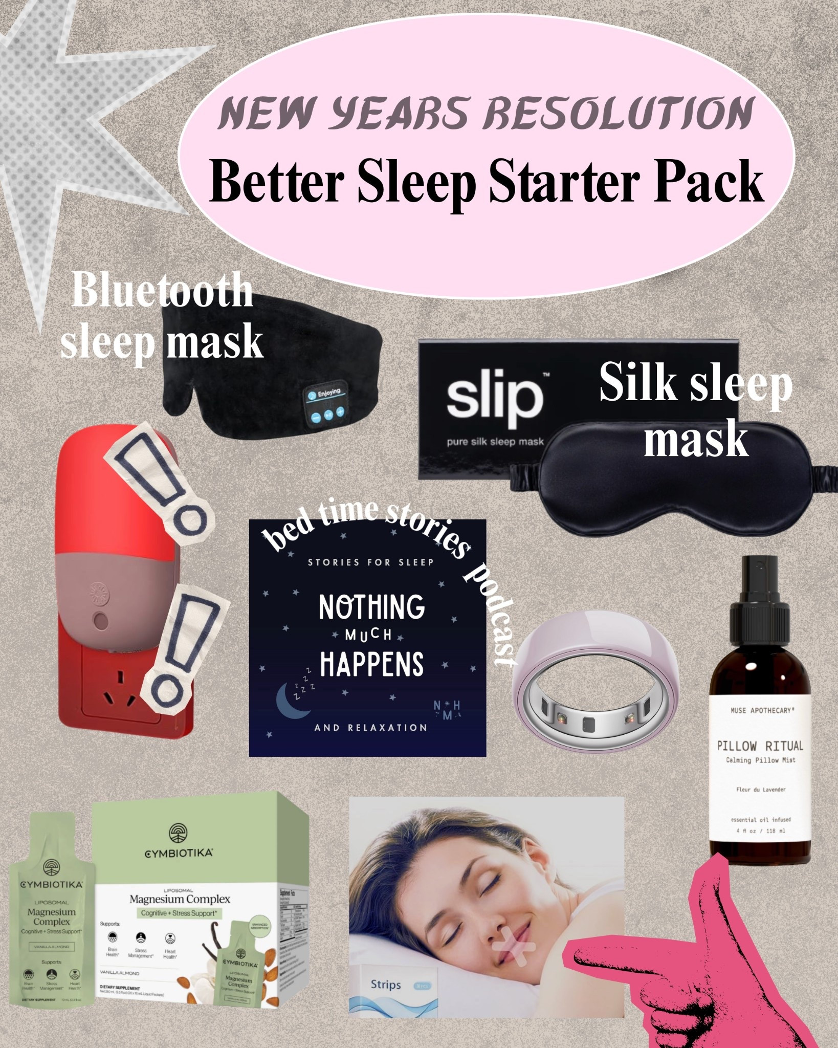 New Year’s resolution 
Improving your sleep quality- better sleepp

#LTKselfcare #LTKHoliday #LTKmorningroutine