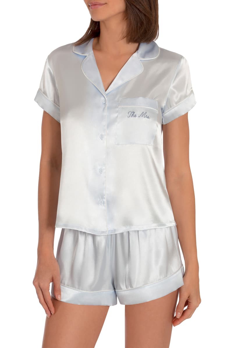 Bride/Bridesmaid/Mrs Satin Short Pajamas | Nordstrom