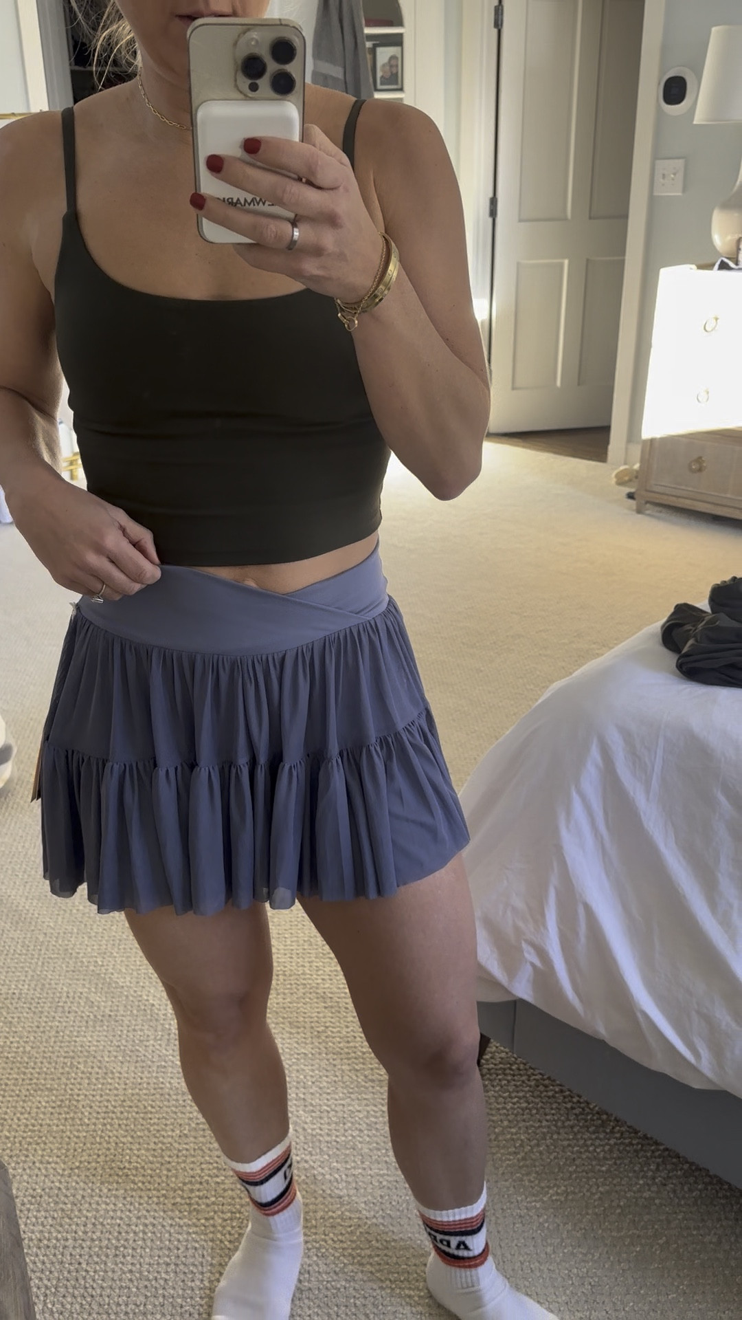 Trying on the new workout skirt at Target by my girl Cassey 🩷🩷🩷🩷

#LTKFindsUnder50 #LTKOver40 #LTKFitness