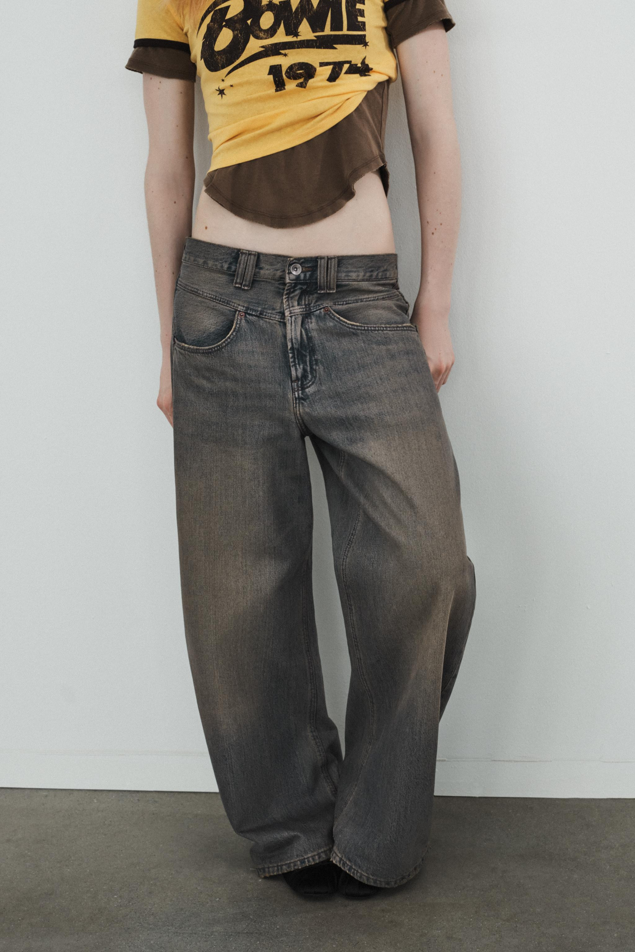 TRF LOW RISE BAGGY JEANS | Zara US