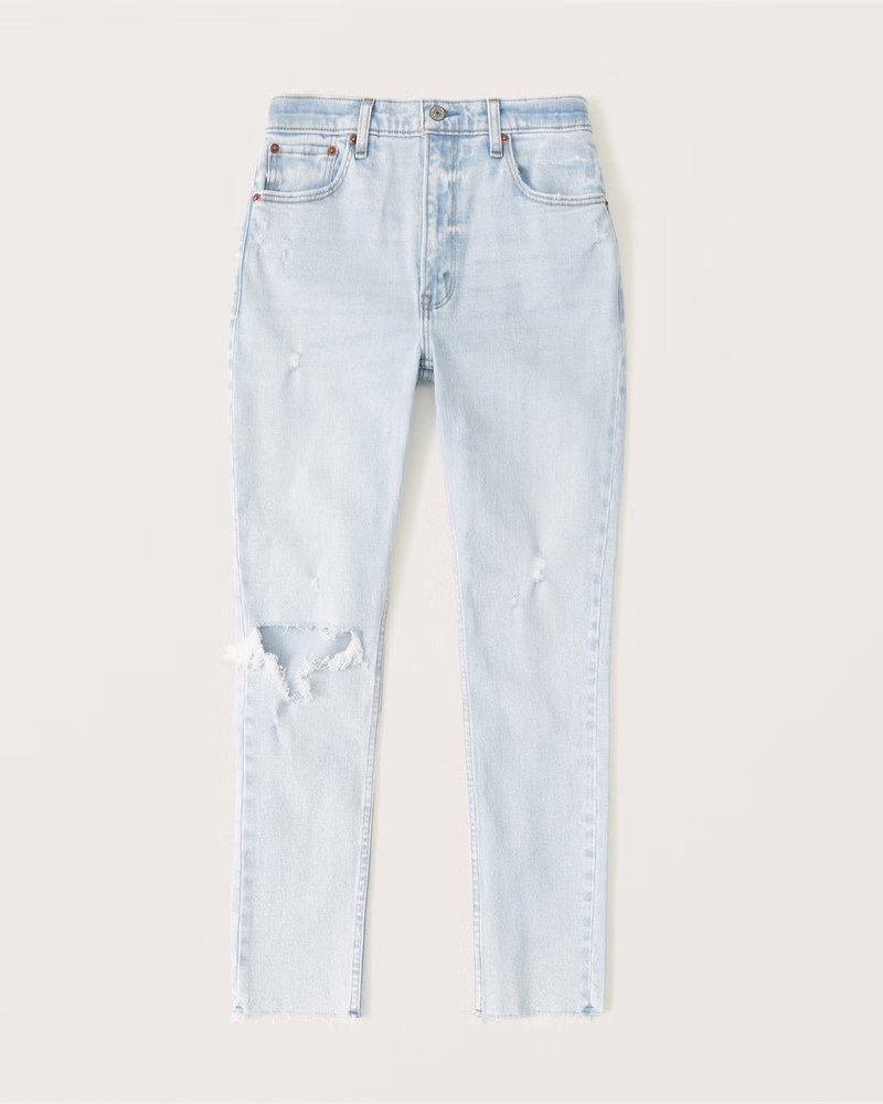 Curve Love High Rise Skinny Jeans | Abercrombie & Fitch (US)