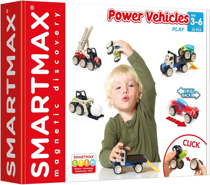 SMARTMAX - Power Vehicles, Magnetic Discovery Play Set, 25 Pieces, 3+ Years | Amazon (US)