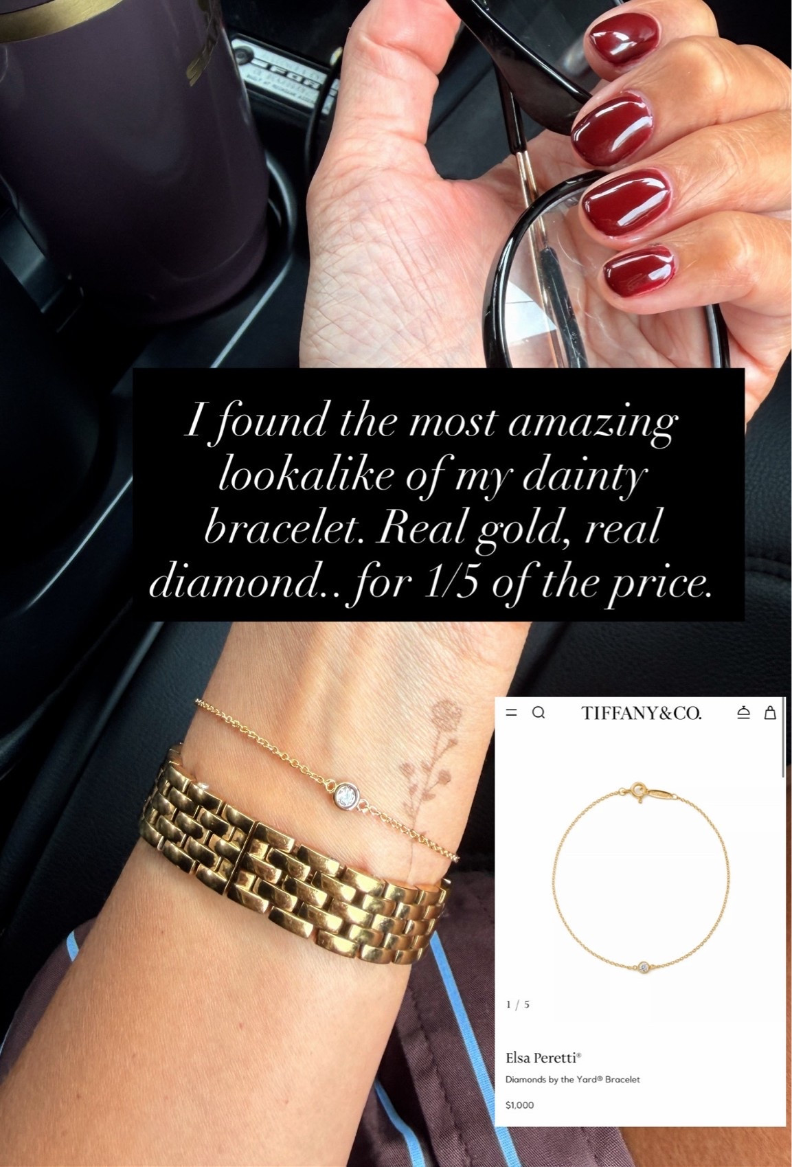 One of my fave bracelets but I found the literal exact lookalike in real gold and real diamond!

#LTKOver40 #LTKSeasonal #LTKmomlife
