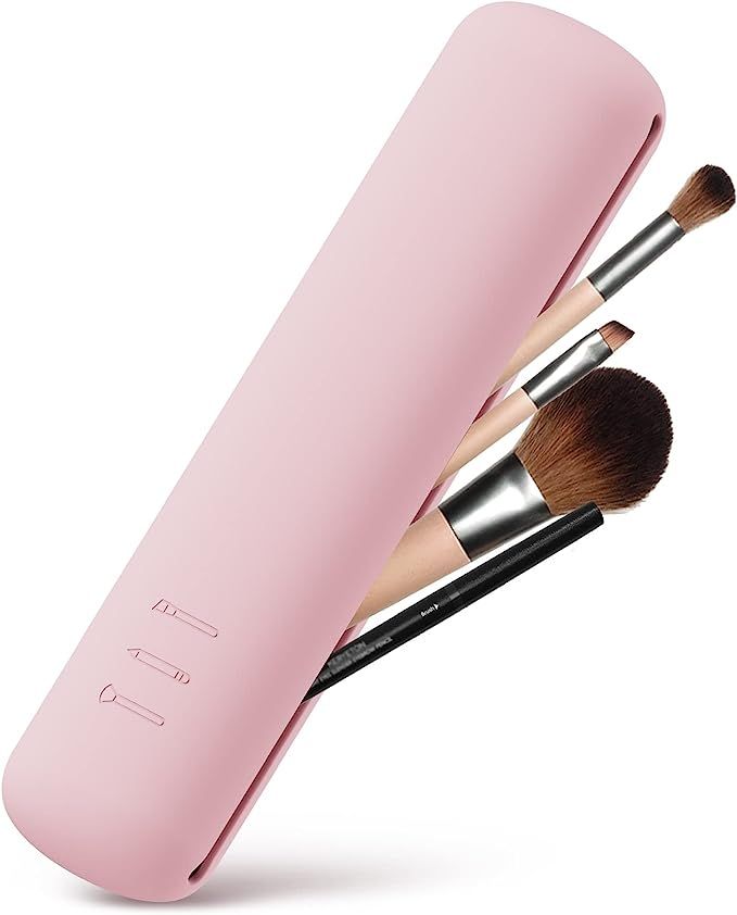 BEZOX Trendy Makeup Brush Holder - Silicon Make Up Brush Small Case, Sleek Travel Foundation Brus... | Amazon (US)