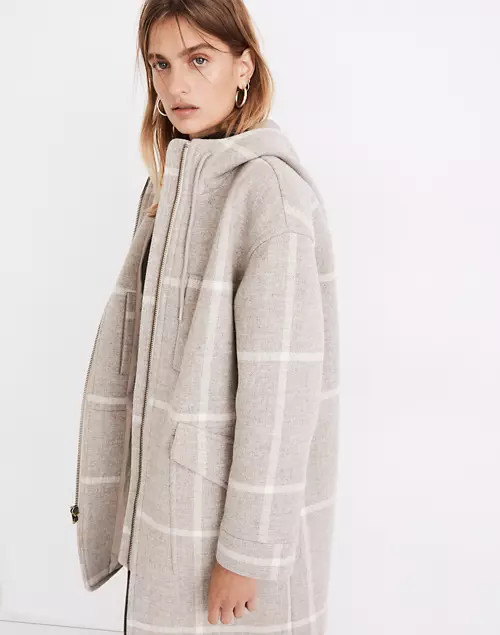 Windowpane Lynnford Coat in Undyed Insuluxe Fabric | Madewell