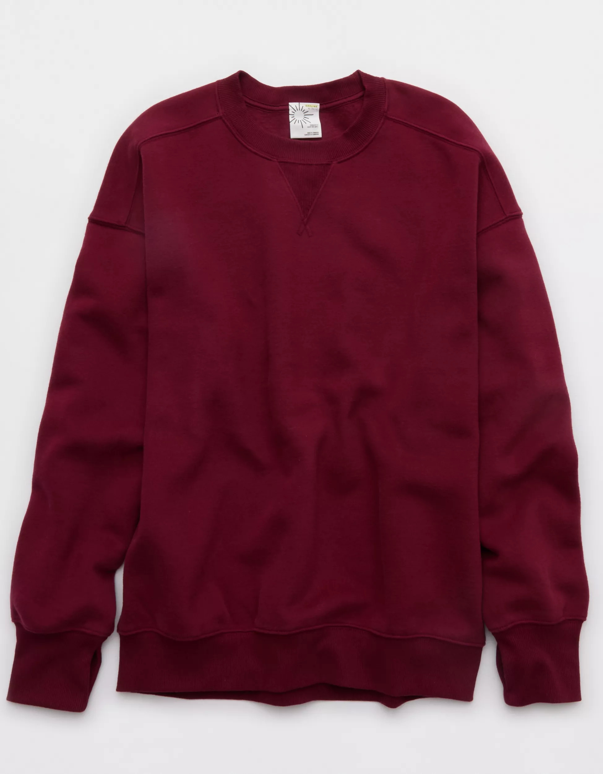 OFFLINE By Aerie Cloud Fleece Oversized Crewneck Sweatshirt | Aerie