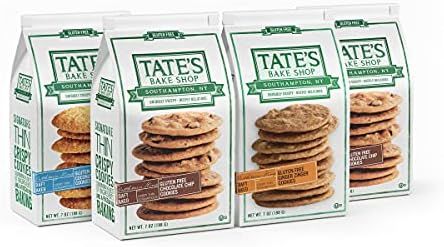Tate's Bake Shop Gluten Free Cookies Variety Pack, Coconut Crisp, Ginger Zinger and Chocolate Chi... | Amazon (US)