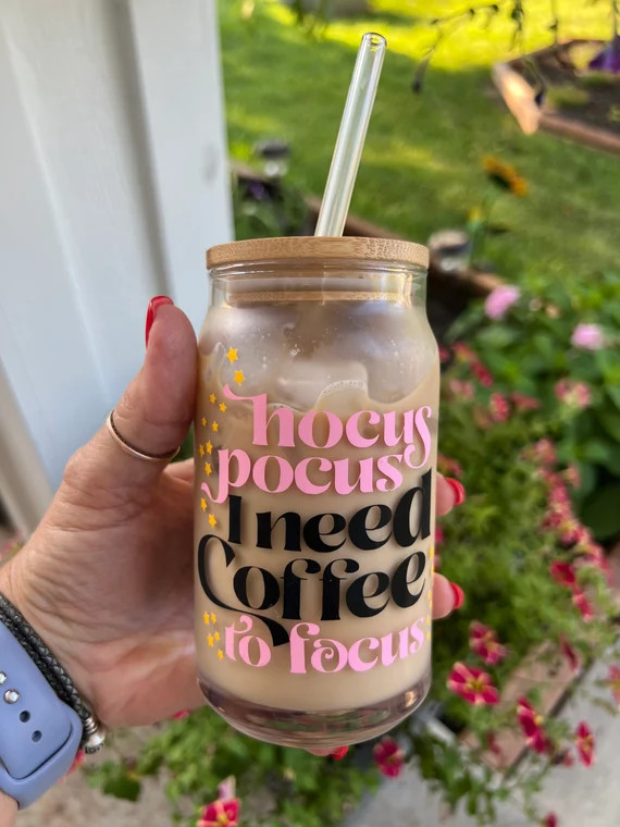 WITCH Sisters Glass Cup, Libby Beer Can Glass, Witches Brew, Witch Sisters Glass Cup, Sanderson S... | Etsy (US)