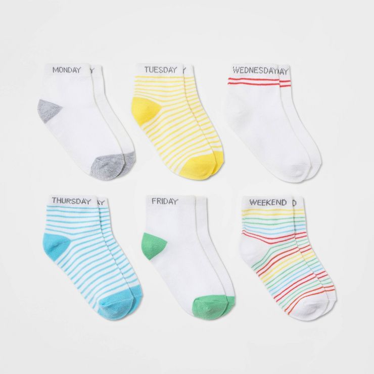 Toddler Striped Low Cut Socks - Cat & Jack™ | Target
