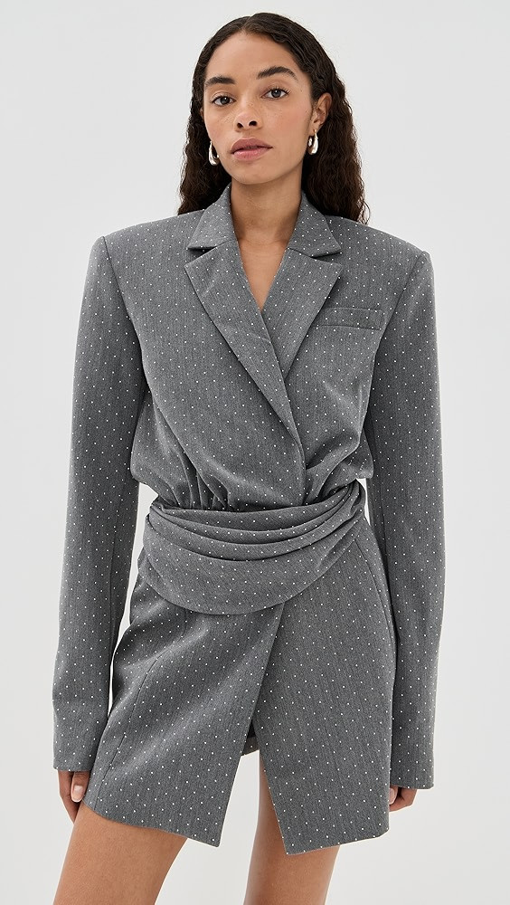 Tailored Dress with Drape Front Detail | Shopbop