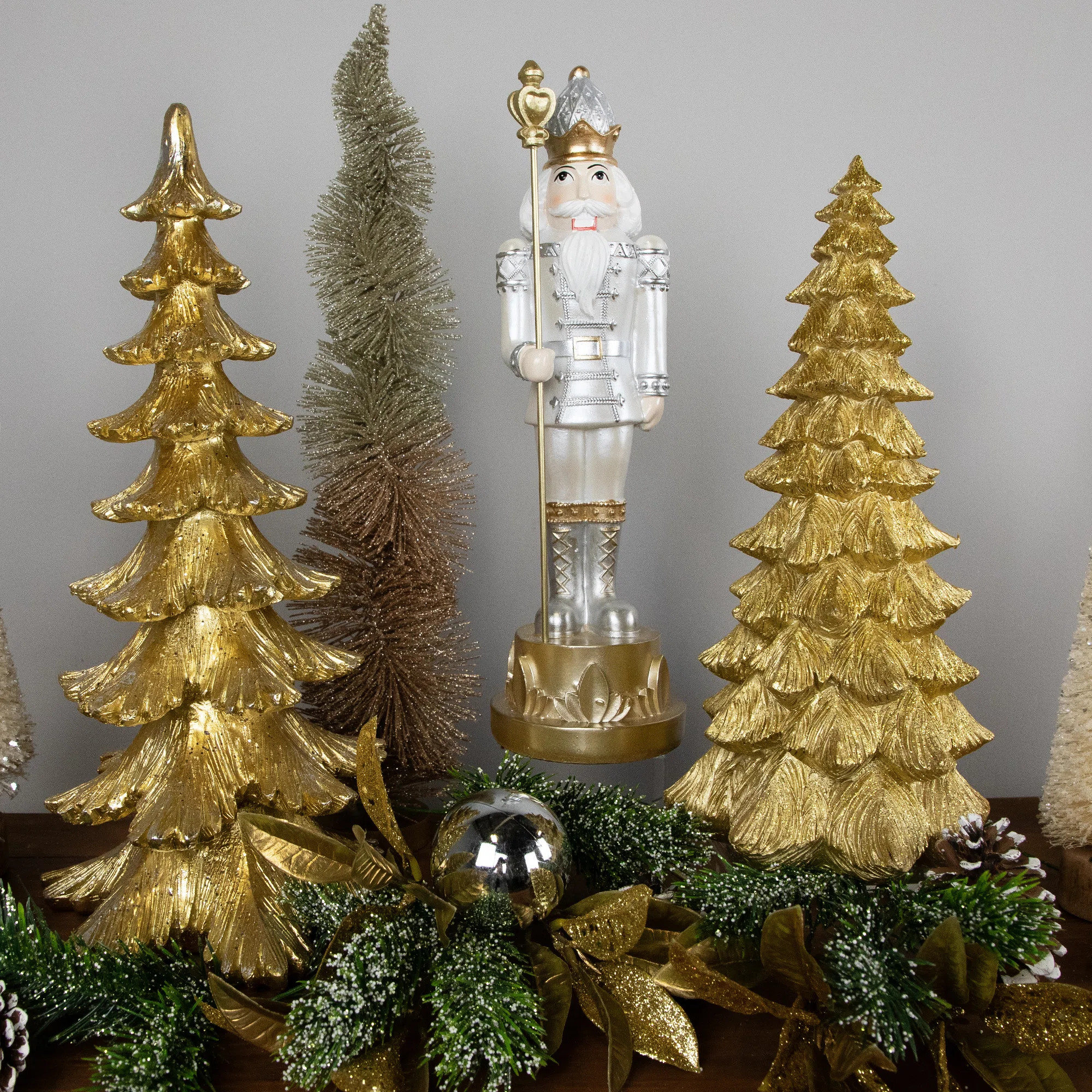 9.5" Metallic Gold Woodland Christmas Tree Decoration | Wayfair North America